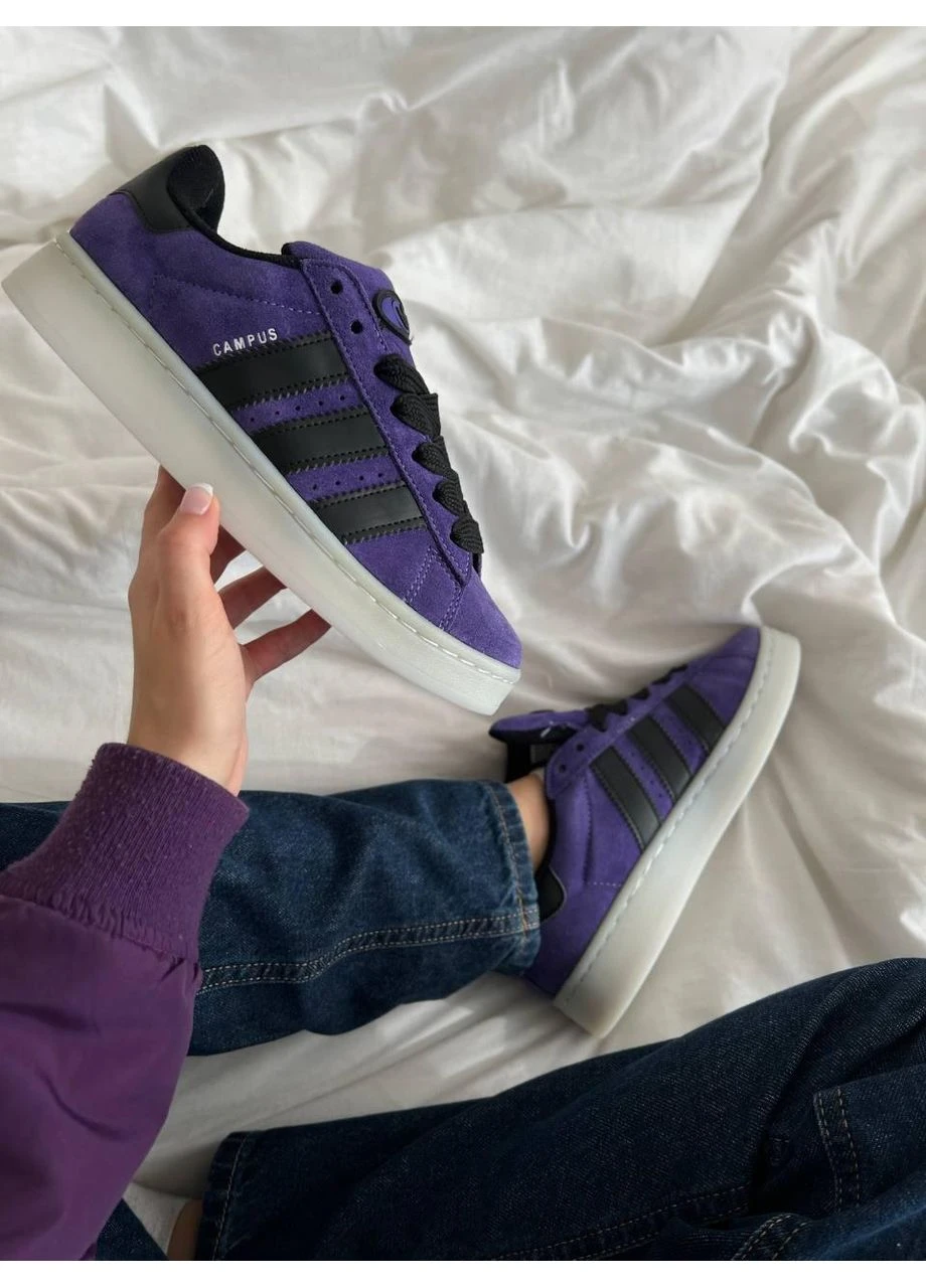 КРОССОВКИ ЖЕНСКИЕ ADIDAS CAMPUS 00S VIOLET АДИДАС КАМПУС ФИОЛЕТОВЫЕ No Brand фиолетовые демисезоны (391935940)