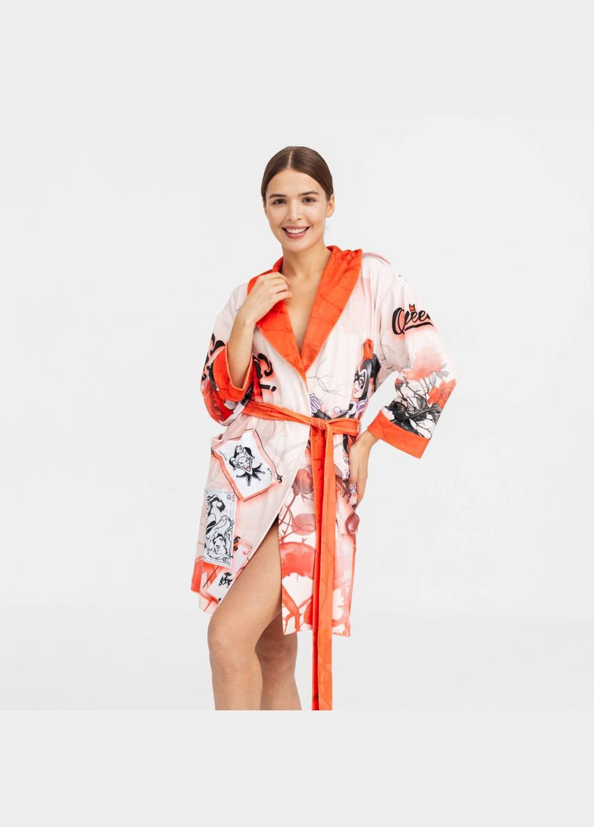 Халат жіночий з плюшевого велюру ексклюзивний Harley Quinn 18336 2XL-3XL FlexDress (336873596)