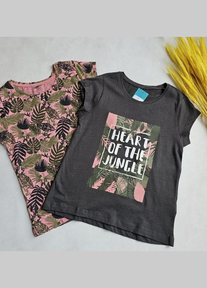 Серая летняя набор футболок для девочки ! Pepperts Футболка