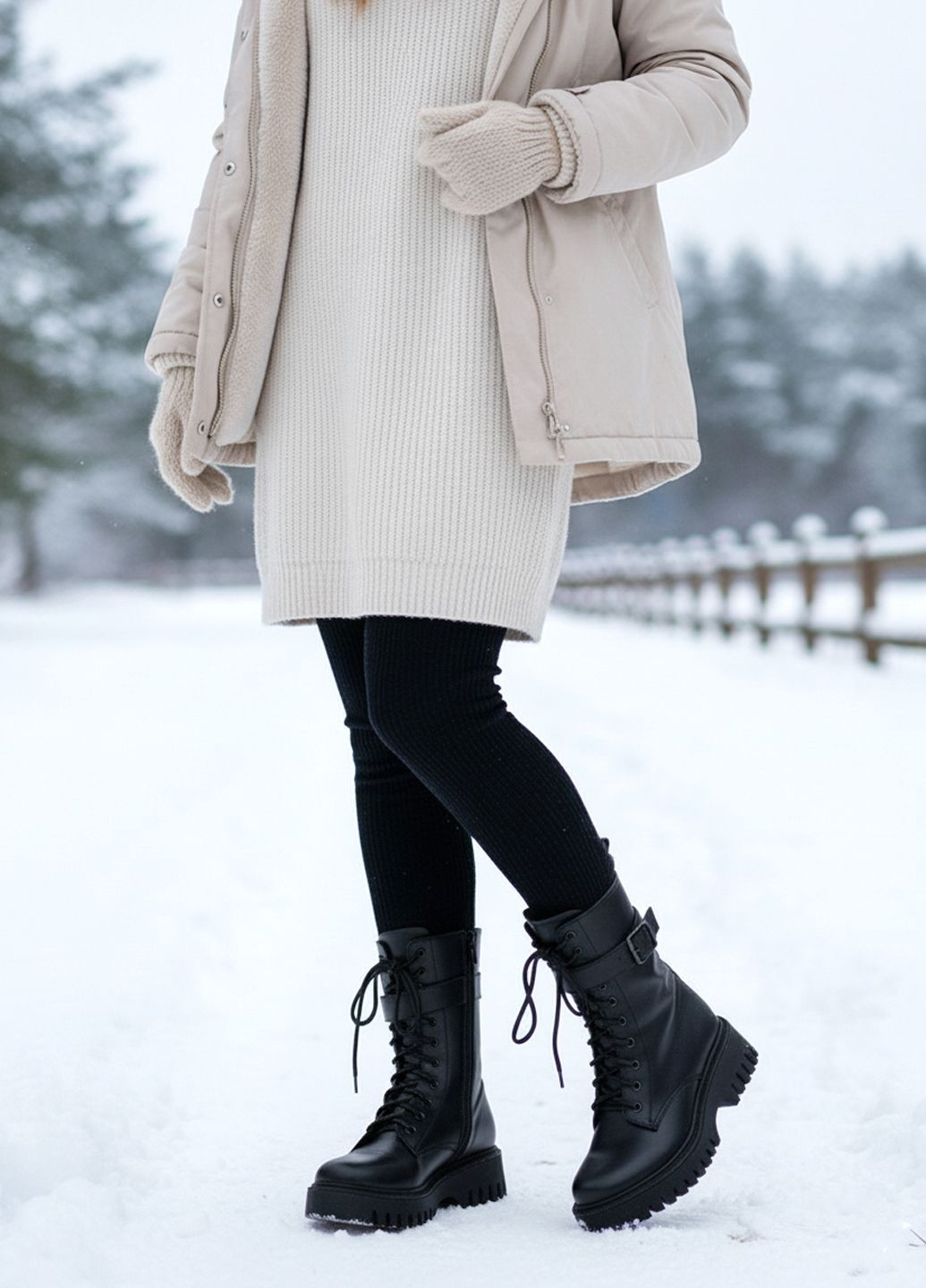 Зимние ботинки женские из натуральной кожи Zlett