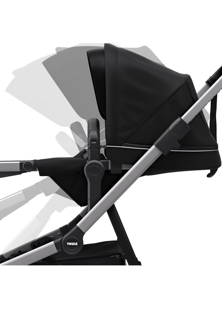 Детская коляска с люлькой Sleek Midnight Black TH 11000007 Thule (316613502)