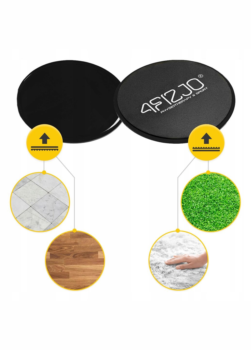 Диски-слайдери для ковзання (глайдингу) Sliding Disc Black () 4FIZJO P-5907739313355 (315348583)