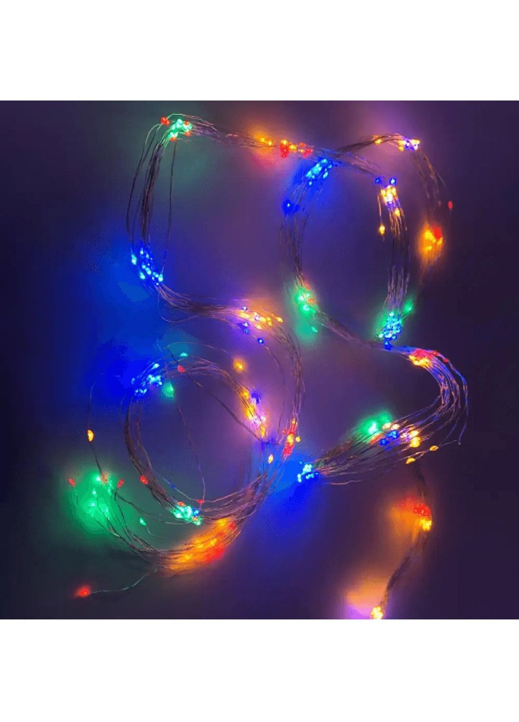 Светодиодная гирлянда внутренняя конский хвост водопад на елку с работой от сети 3 м 600LED (478619-Prob) Разноцветная Unbranded (307437891)