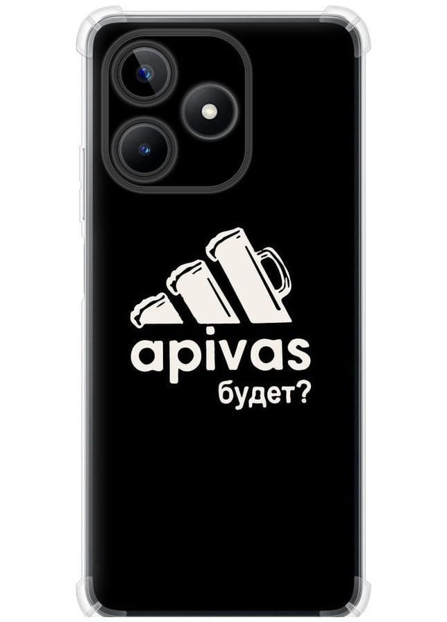 Силіконовий протиударний с посиленими кутами чохол 'А пивас' для Endorphone Realme C53 (324271868)