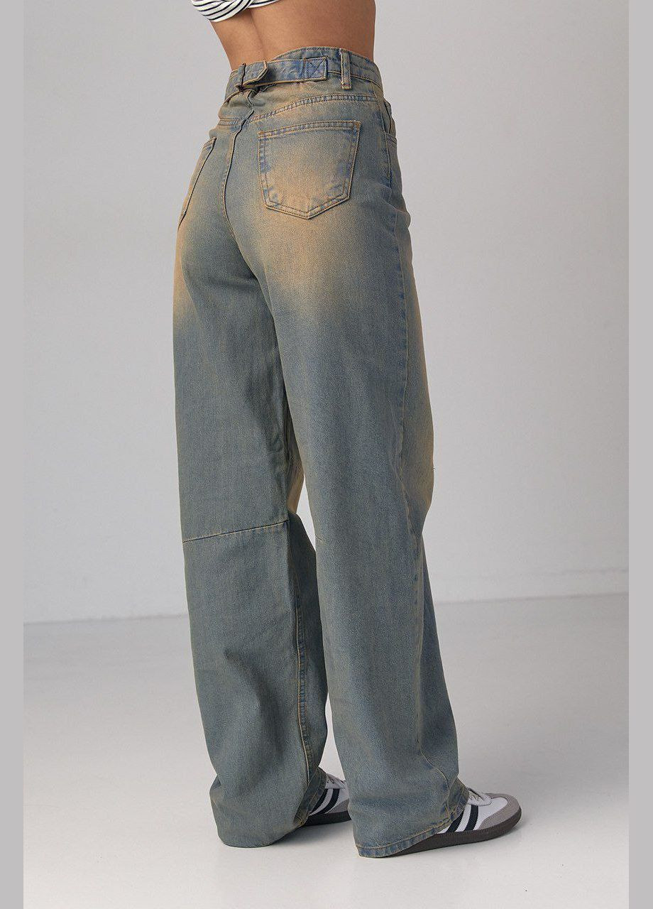 ДЖИНСЫ СКЕЙТЕР С ЭФФЕКТОМ TWO-TONE COLORING Lurex - (317311213)