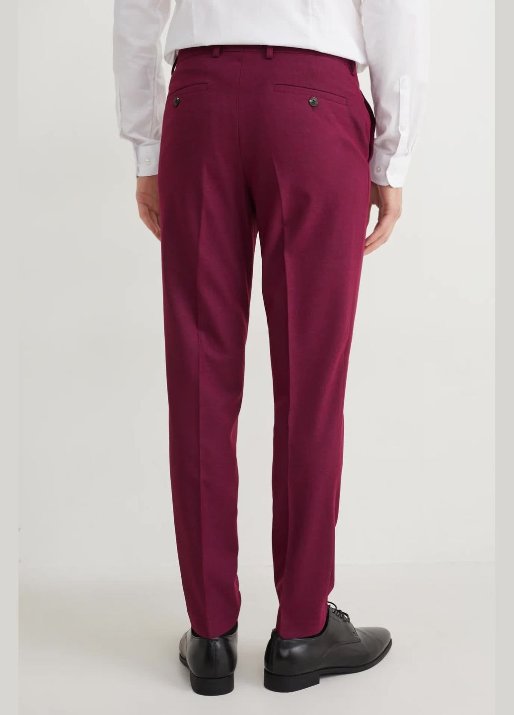 Фиолетовые кэжуал демисезонные брюки C&A