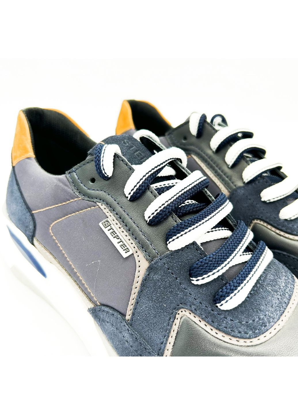 Синие кроссовки (р) велюр 0-2-2-8184 Stepter