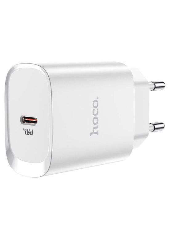 Мережевий зарядний пристрій single port PD20W charger White (6931474745026) Hoco N14 Smart Charging (361348092)