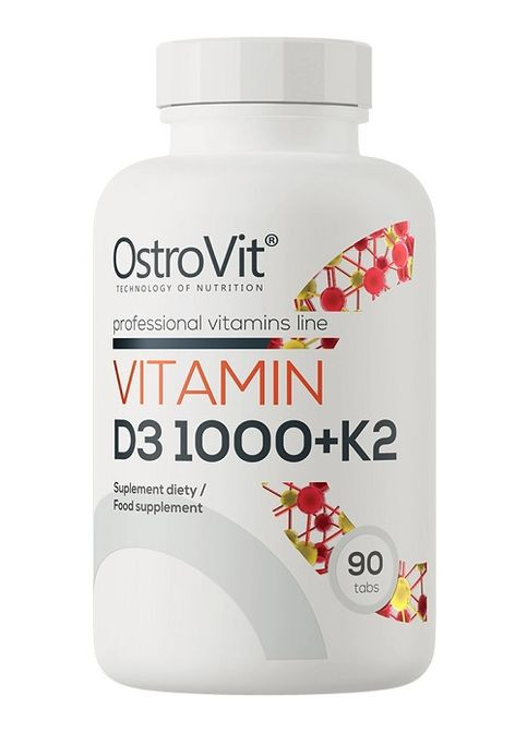 Vitamin D3 1000 + K2 90 Tabs Ostrovit (286331610)