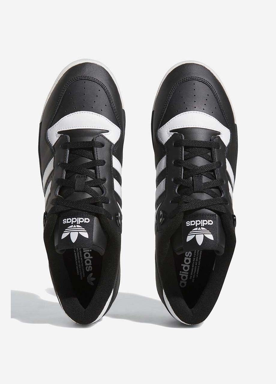 Черно-белые кеды adidas Rivalry Low FZ6327