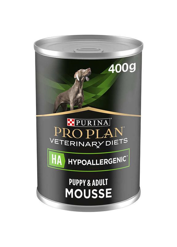 Вологий гіпоалергенний корм для собак різного віку (консерва) by HA Hypoallergenic Canine - 400 г Purina (327215809)