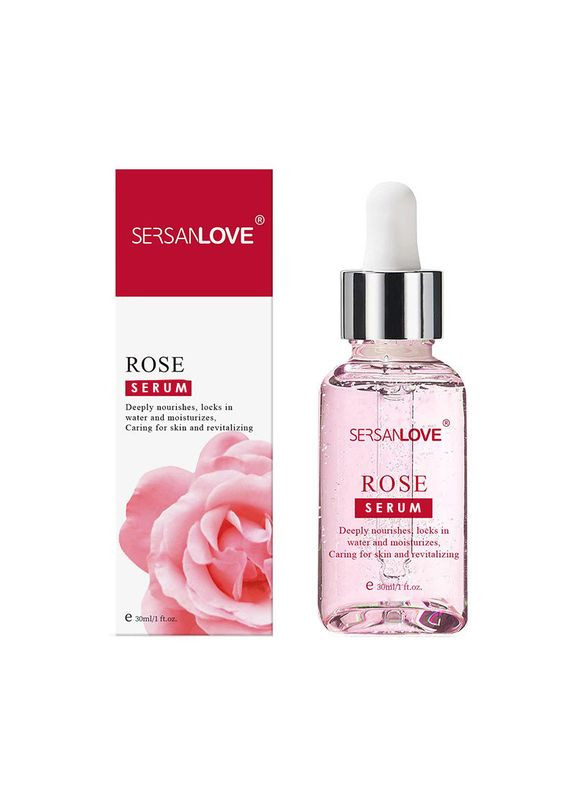 Сироватка для обличчя Rose Essence 30 мл з екстрактом троянди 9 шт. Sersanlove (349731498)