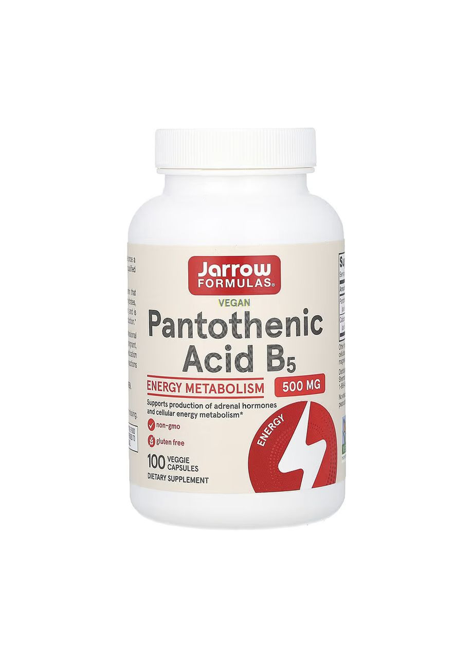 Pantothenic Acid 500mg - 100 vcaps Jarrow Formulas (369400858)
