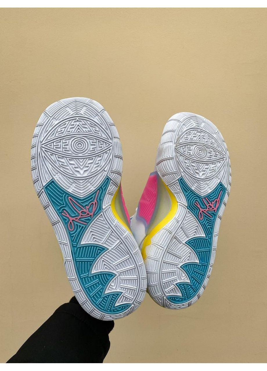 Белые демисезонные кроссовки мужские nike kyrie 6 retro logos white найк кайри No Brand