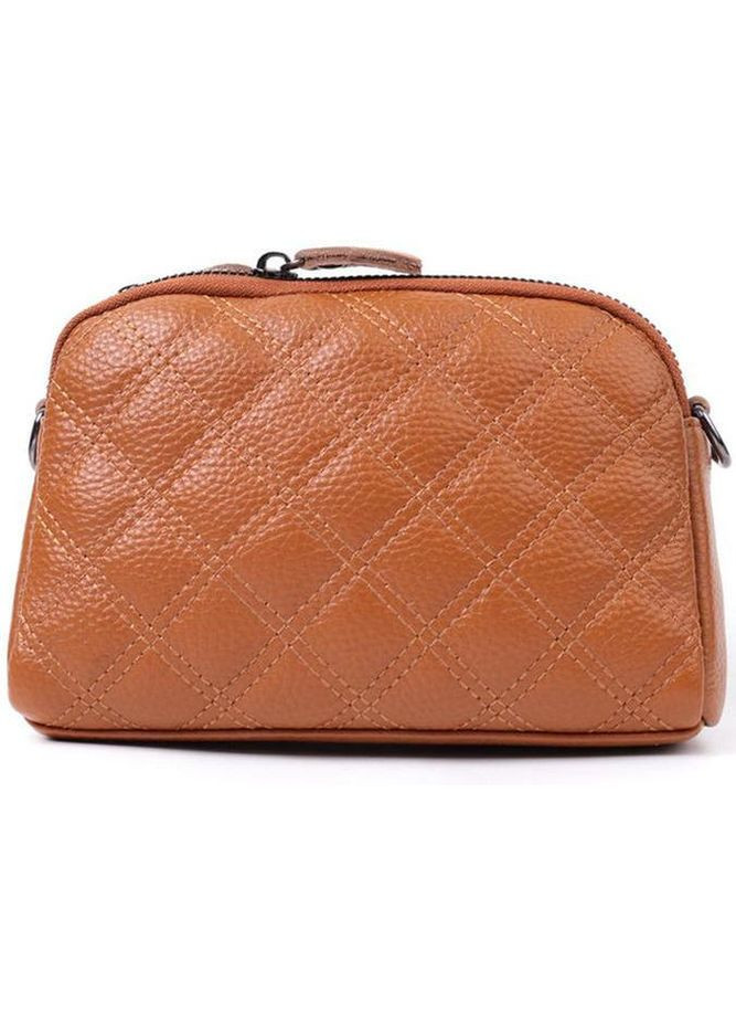 Сумка крос-боді через плече жіноча з натуральної шкіри Рудий 36461 Vintage (353873164)