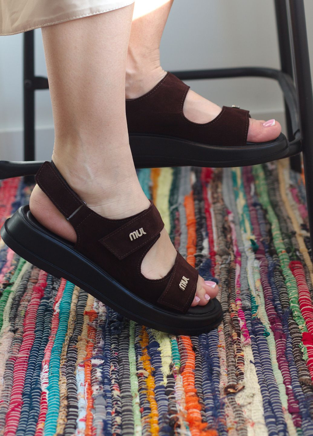 Босоніжки жіночі за натуральної коричневої замші Zlett 2236/1 (340405806)