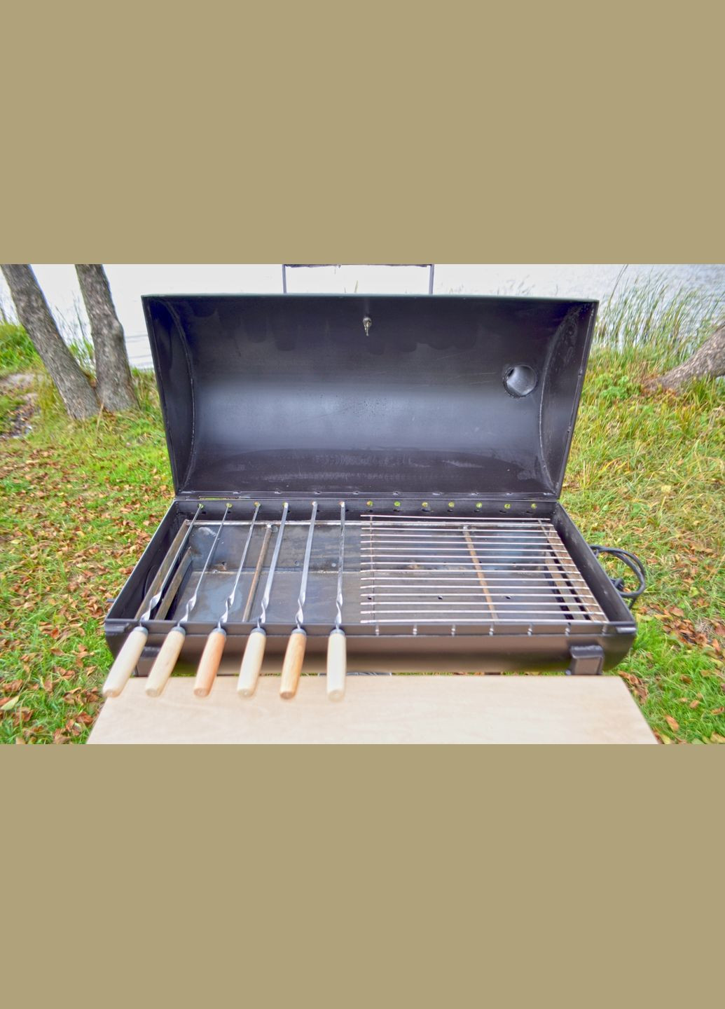 Мангал-гриль (з шампурами) Троян (346534815)