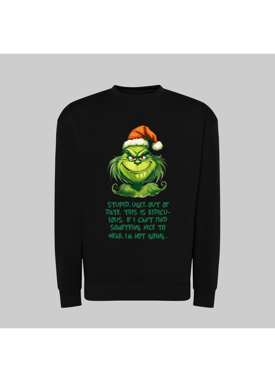 Світшот з принтом "If I can’t find something nice to wear, I’m not going". Грiнч (16702436151) ТiШОТКА (365436539)