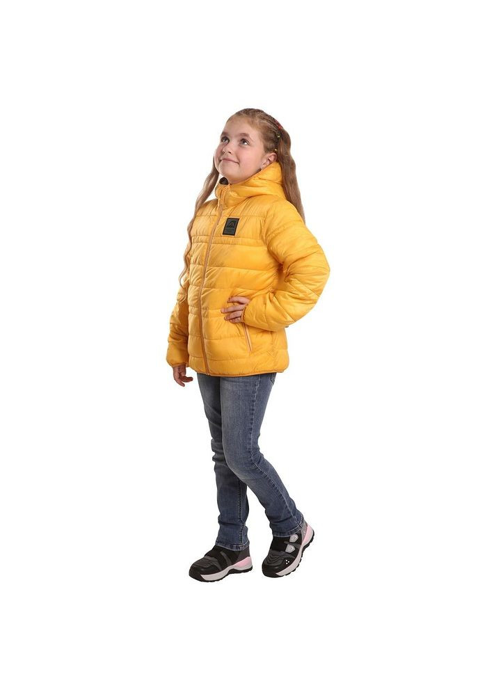 Желтая зимняя куртка детская michro Alpine Pro