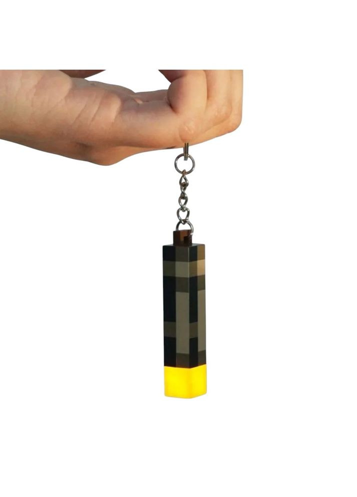 Брелок-ліхтарик факел з гри Майнкрафт Minecraft Torch Пластиковий брелок-іграшка, подарунок і прикраса для рюкзака No Brand (365753027)