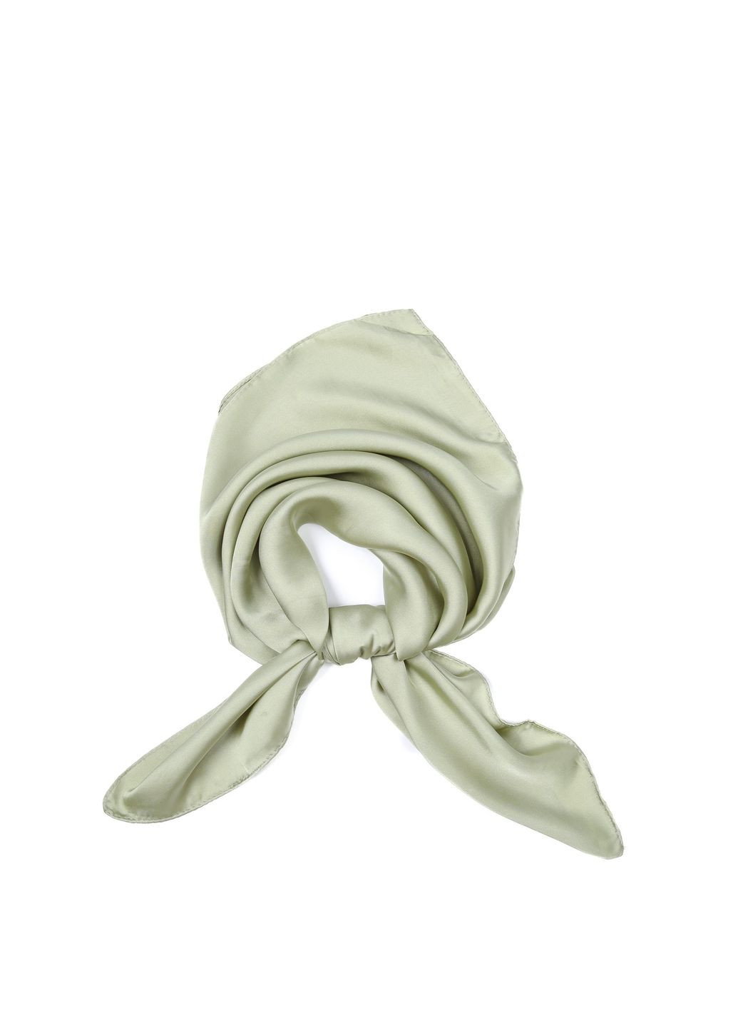 Хустка жіноча однотонна атлас зелена ROSEMARY LuckyLOOK 083-288 (324803058)