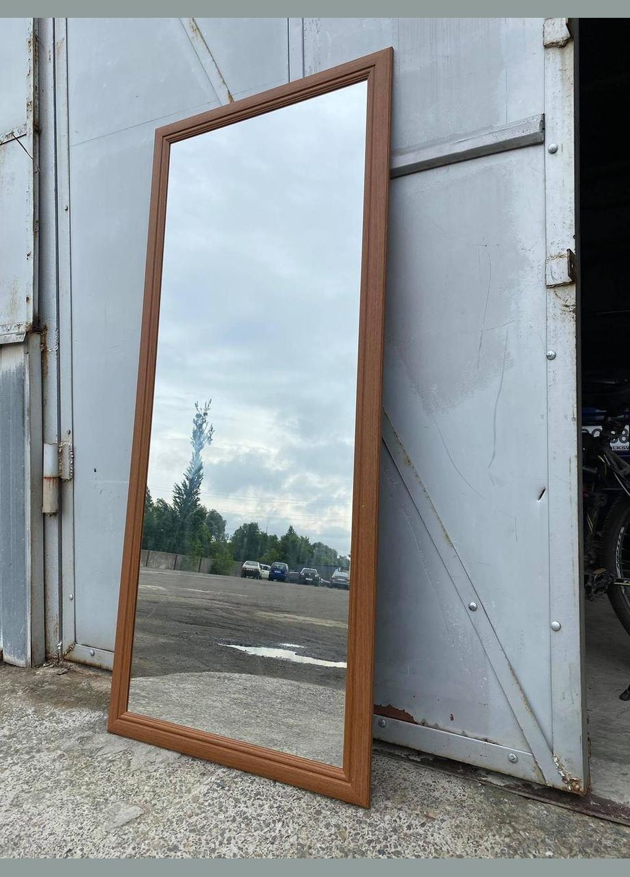 Зеркало настенное 180 х 100 см большое в полный рост ростовое в классической раме в цвете орех лесной напольное No Brand (333823353)