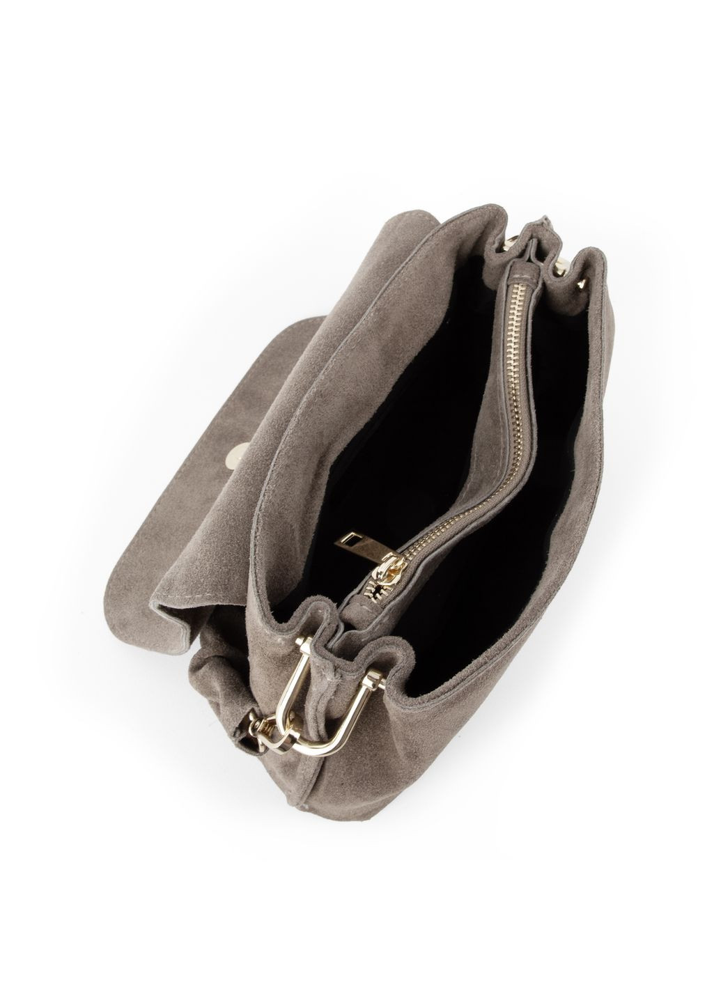 Сумка жіноча замшева 04052 темний тауп Virginia Conti (362219358)