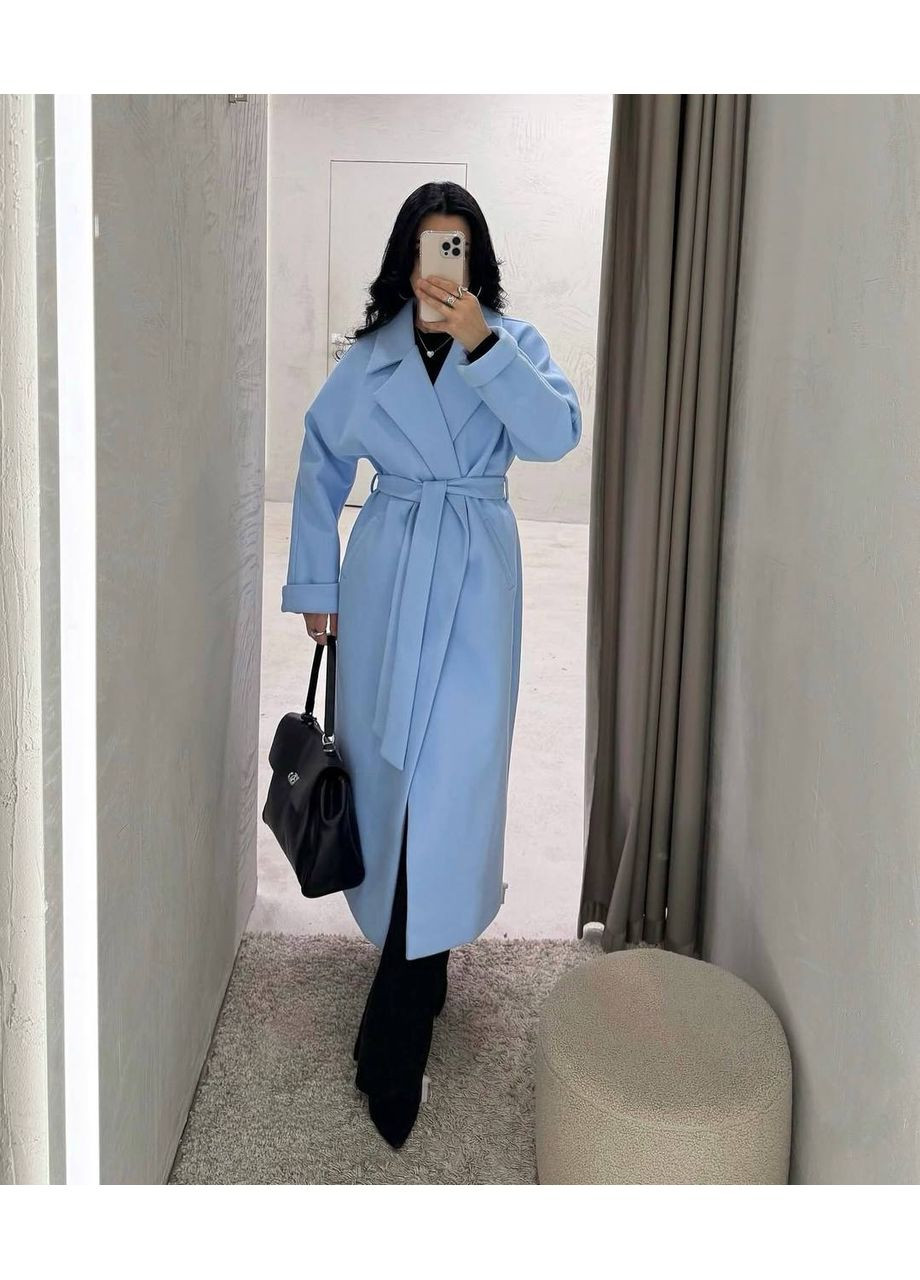Блакитне демісезонне ПАЛЬТО ЗИМОВЕ | ТЕПЛЕ ТА СТИЛЬНЕ | ЗАМІР В ОПИСІ DK/DL Мода без кордонів