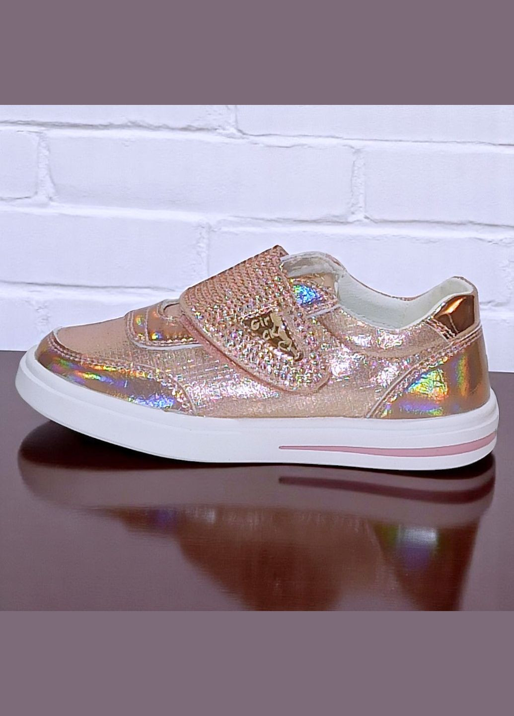 Розовые демисезонные ортопедические кроссовки на липучке для девочки weestep вистеп Waldi