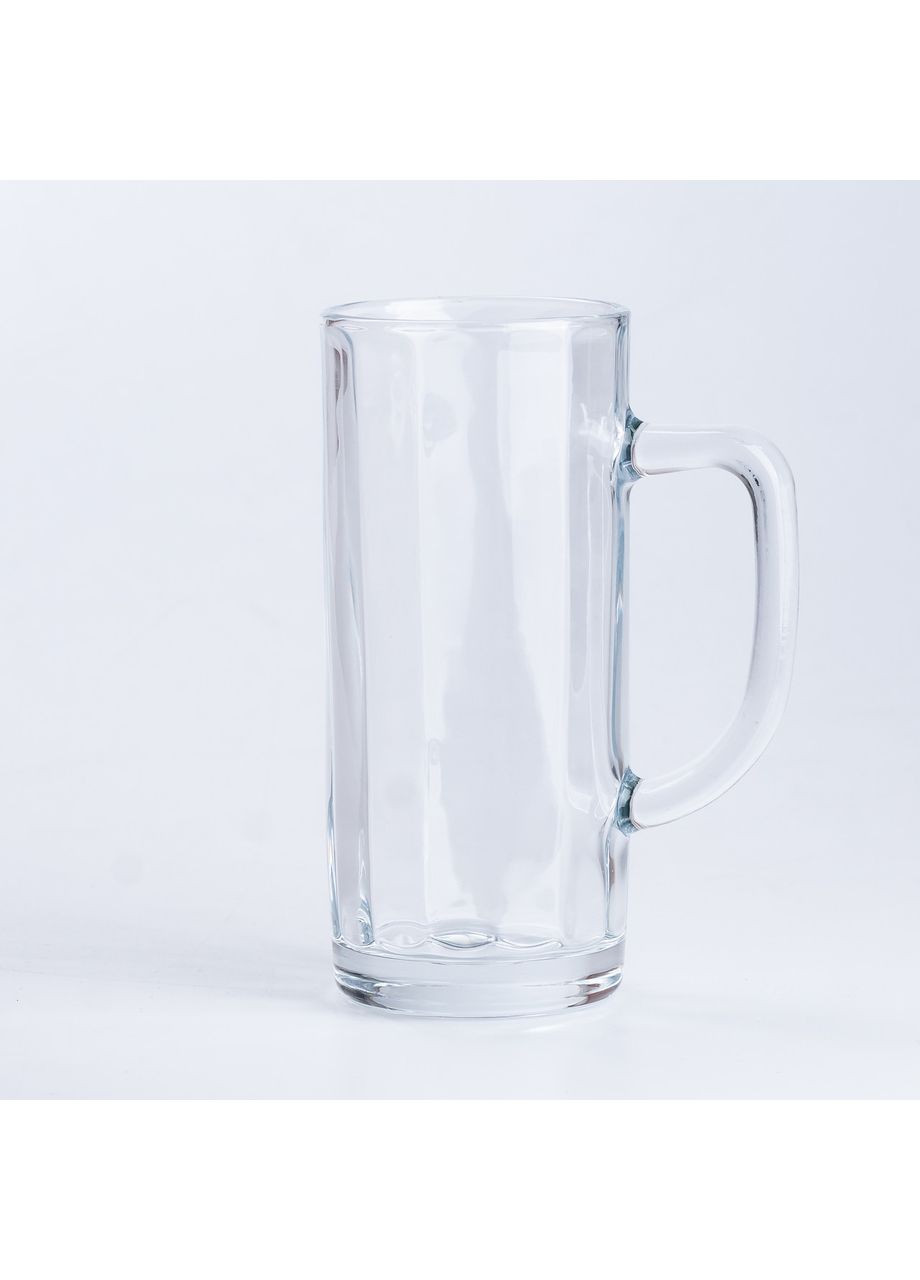 Кружка стеклянная с ручкой для напитков прозрачная TS Kitchen (367724599)