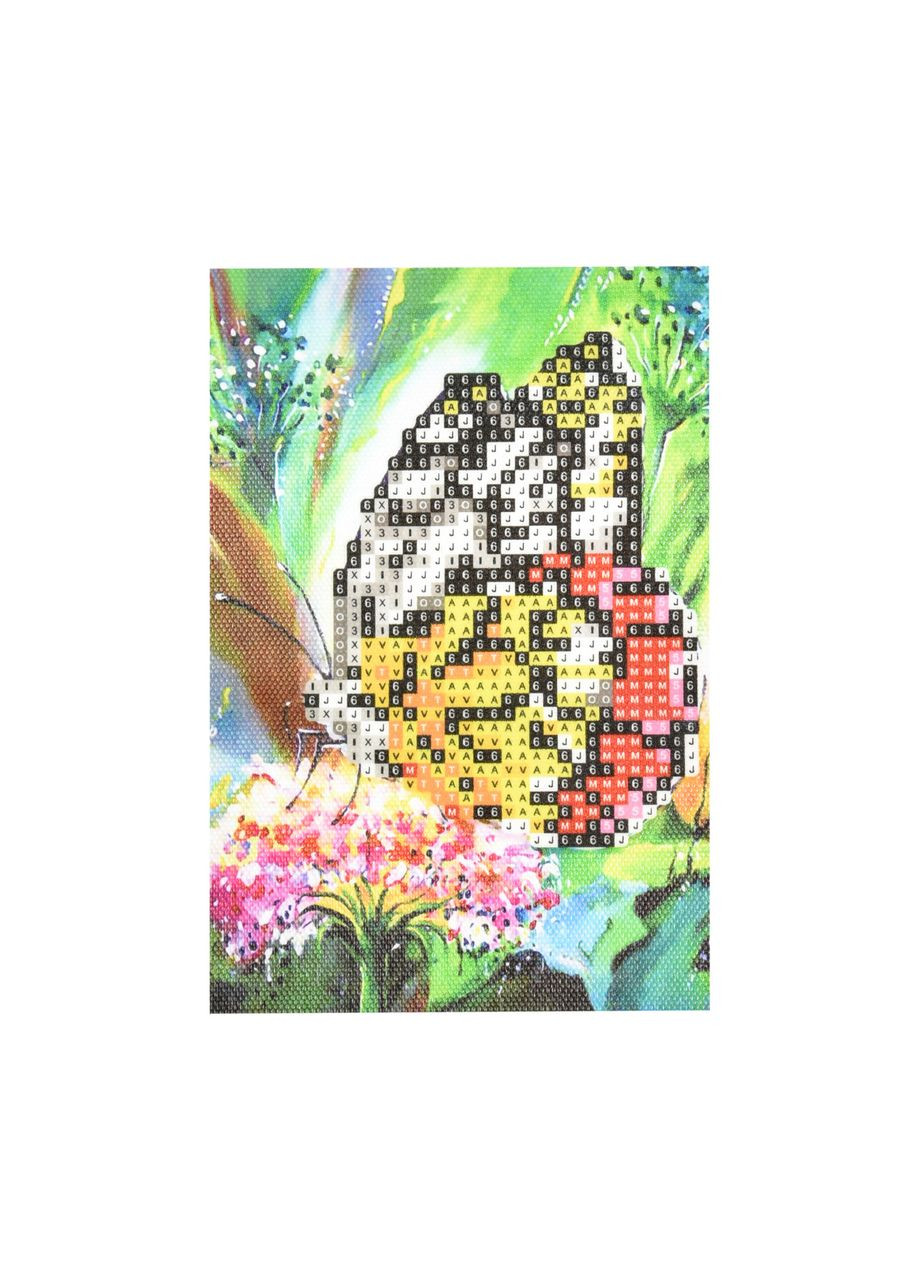 Алмазная мозаика для девочек 8+ Бабочка хлопчатобумажная развивающая без подрамника см Strateg (362436888)