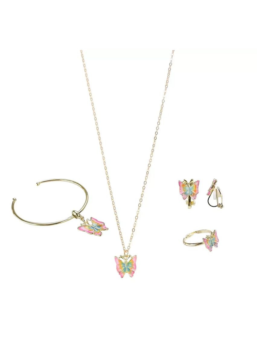 Набор детских украшений бижутерии браслет серьги кулон кольцо CN-118 Цена за 10 штук No Brand (362423492)