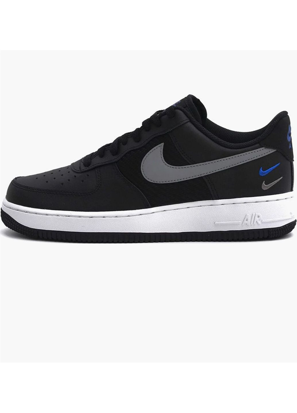 Черные кроссовки мужские air force 1 low se mini swoosh casual shoes black fd0666-001 Nike