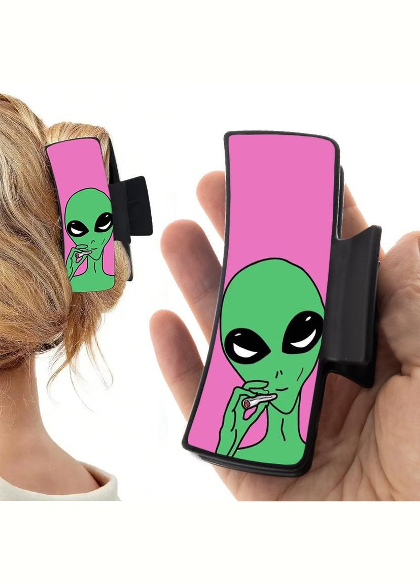 Заколка крабик для волосся жіноча затискач шпилька #0041 чорна No Brand (315631186)