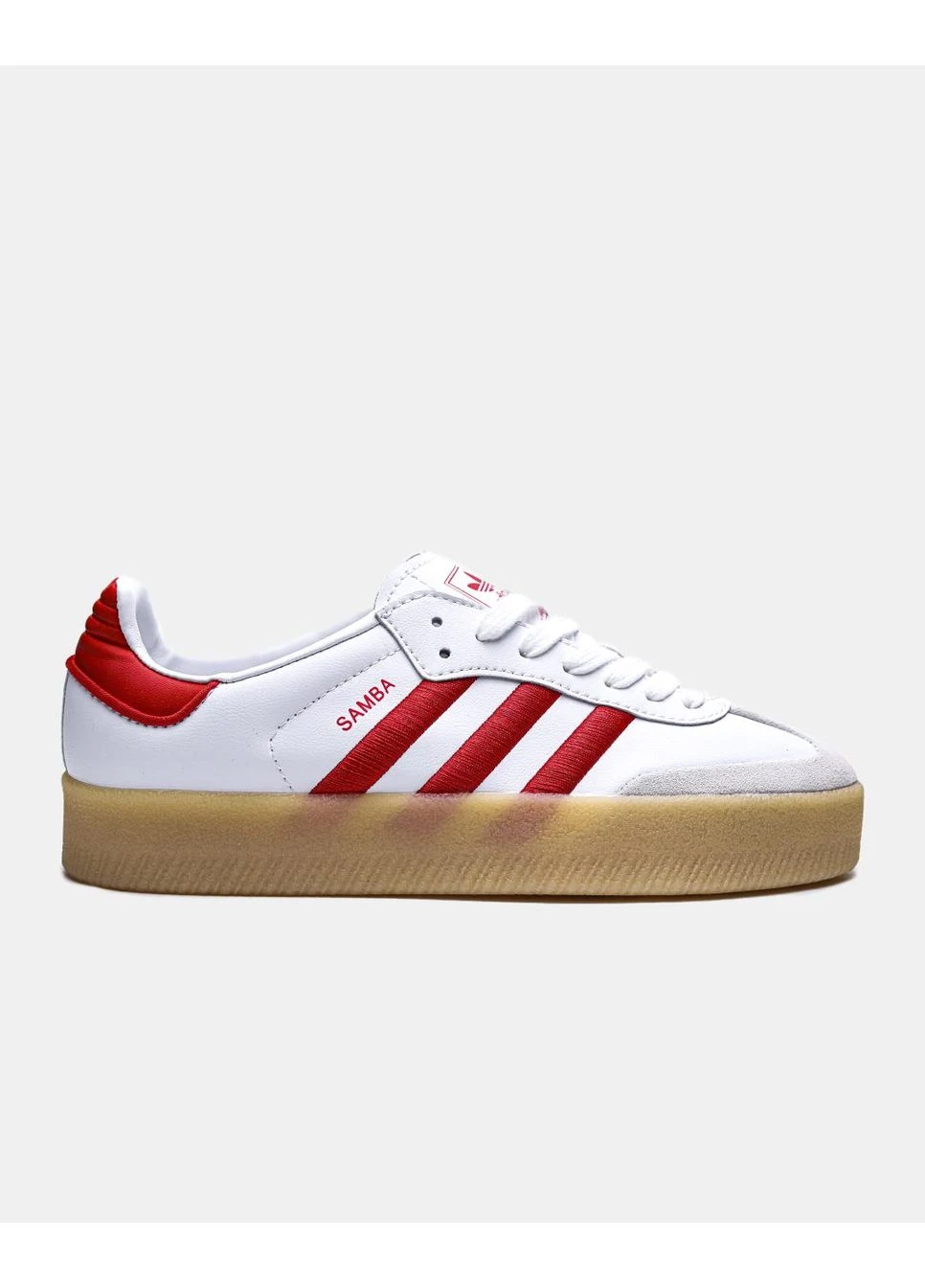 КРОСІВКИ ЖІНОЧІ ADIDAS SAMBA WHITE RED V2 АДІДАС САМБА БІЛІ No Brand білі демісезони (391063673)