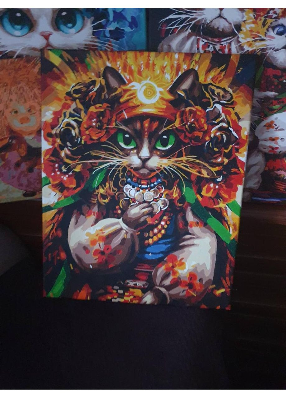 Картина по номерам Киса Гадалка Марианна Пащук 40х50 см BS53862 Brushme (364473561)