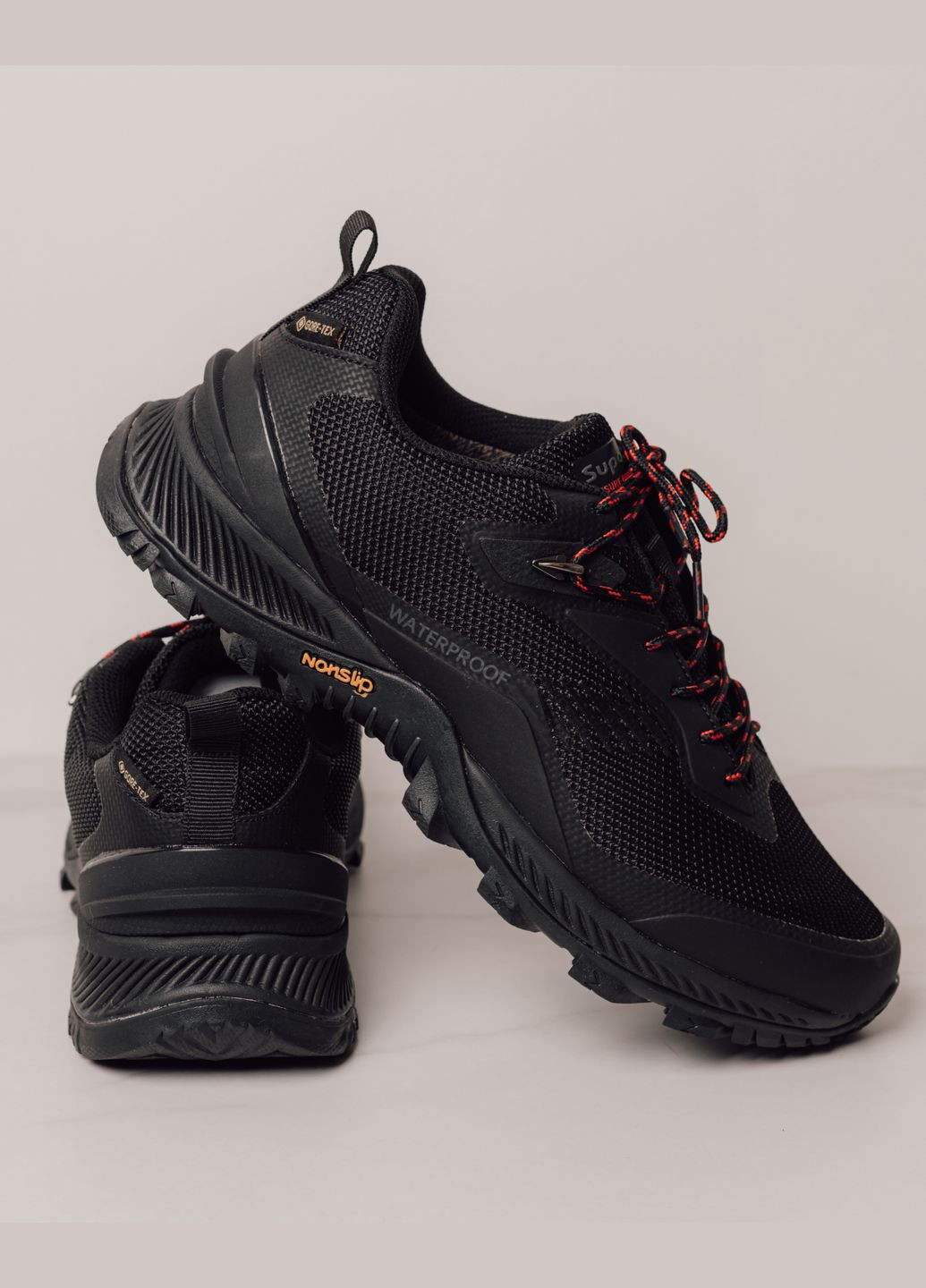 Чорні Осінні кросівки текстильні чорні Supo