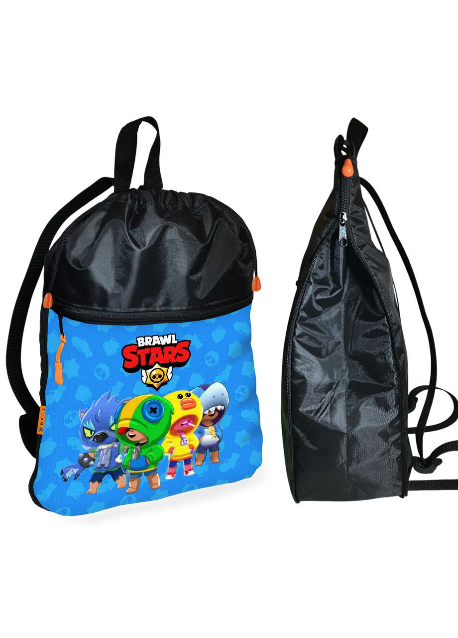 Школьный рюкзак детский Бравл Старс + Сумка для обуви спортивной формы рюкзак-мешок для мальчика (1893) No Brand (328200539)