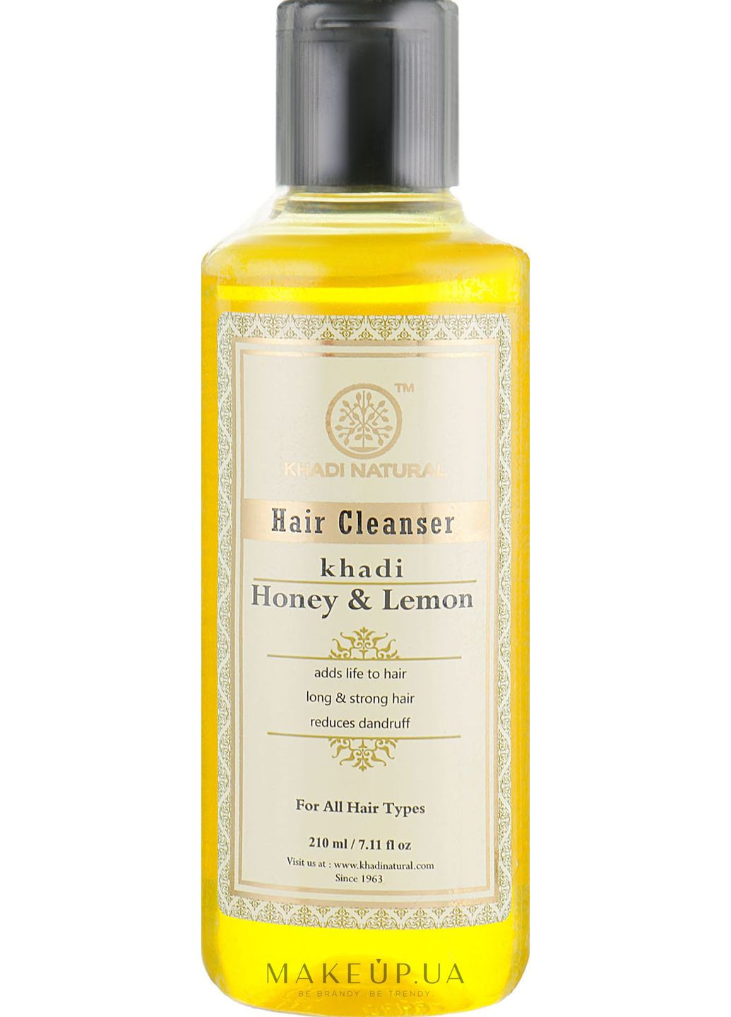 Натуральний аюрведичний шампунь з індійських трав "Мед і лимон" Honey & Lemon Juice Hair Cleanser 210ml (674009-44638008) Khadi (368620325)