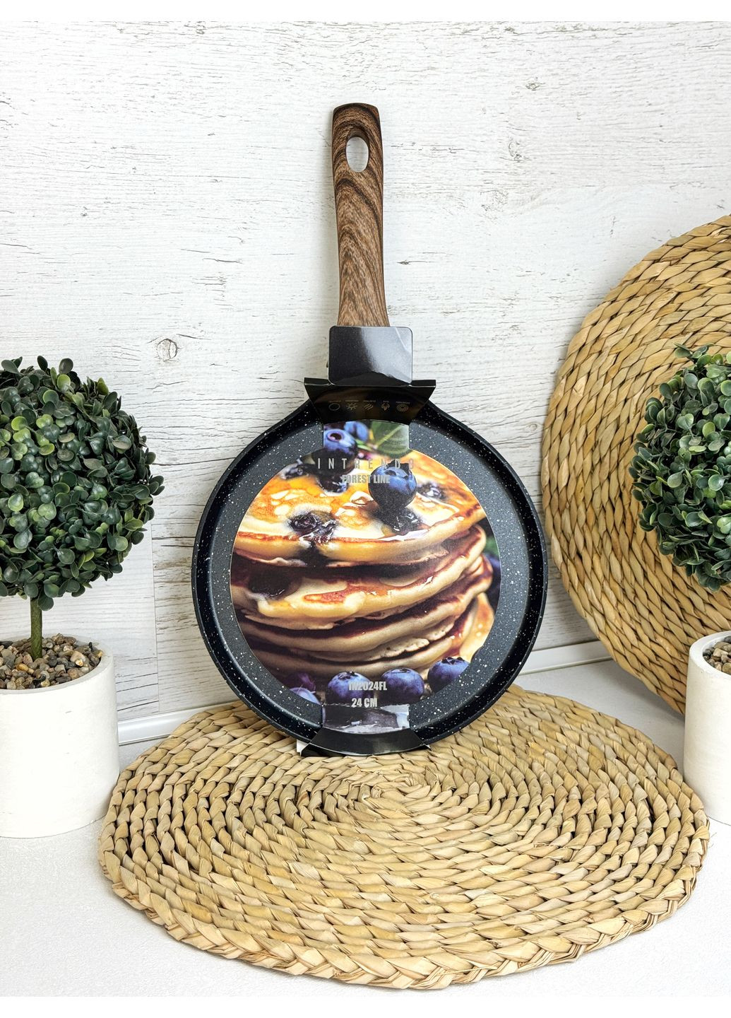 Сковорода для блинов 24 см Forest Line IN2024FL Intrendo (364982504)