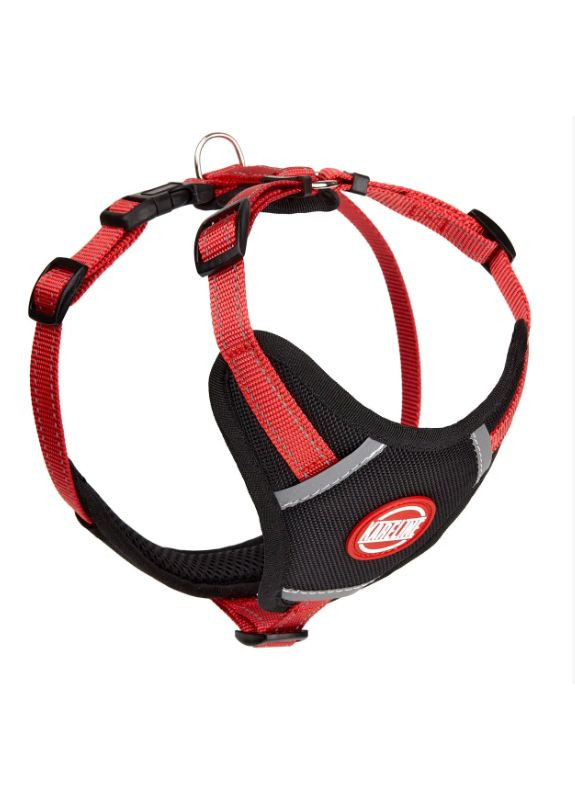 Шлея для собак нейлонова червона А: 32-48 см, В: 40-50 см 1.5 см 0882/6 Kareline (269341872)