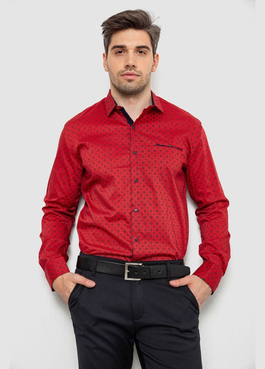 Сорочка чоловіча з принтом, колір білий, Ager (336884760)