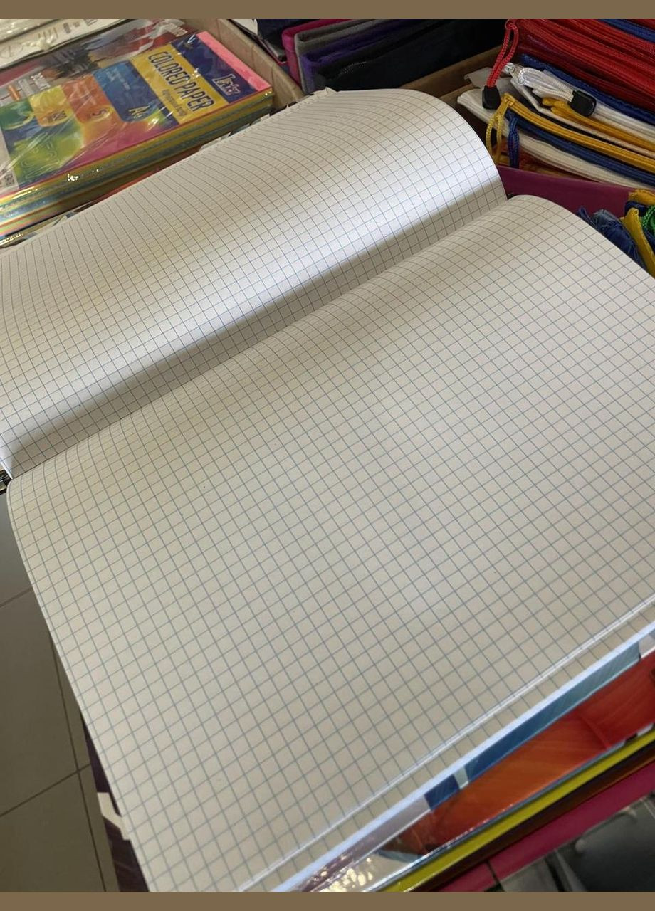 Канцелярская книга, Формат А4, 80 листов, в клеточку, офсетную бумагу, твердый переплет. Цвета в ассортименте. No Brand (342374051)