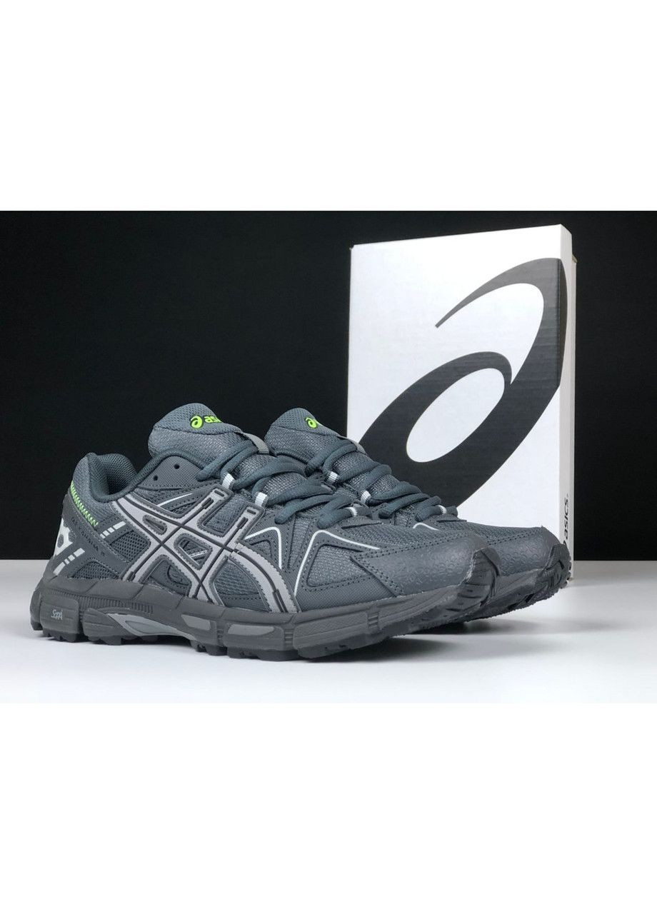 Серые демисезонные темно серые с зима-термо мужские кроссовки No Brand