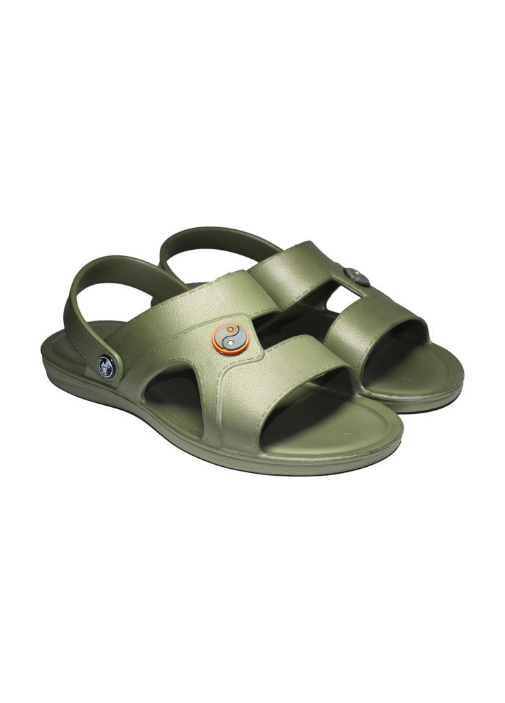 Хаки шлепанцы мужские 124802 Jose Amorales