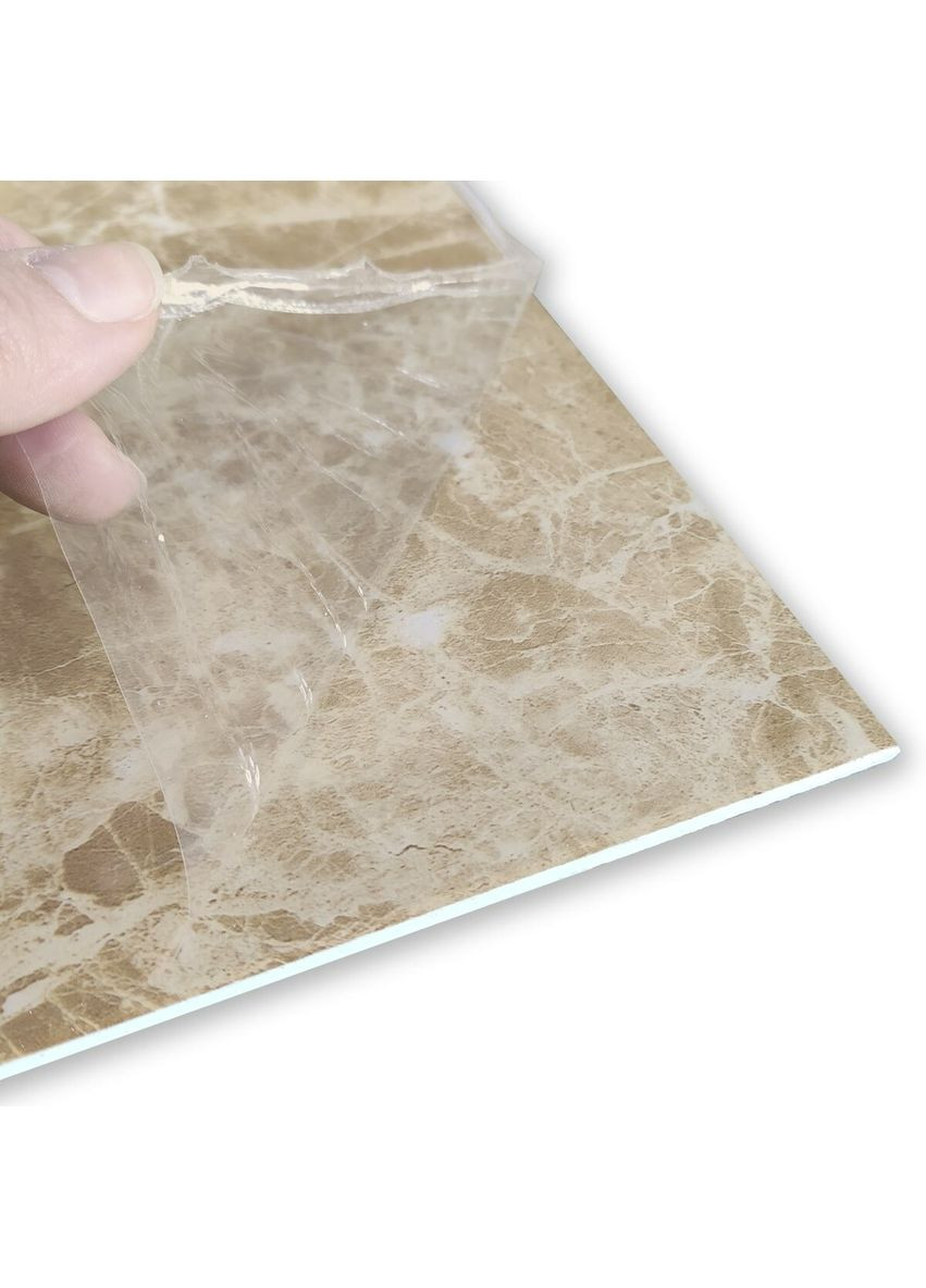 Декоративная ПВХ плита 1,22м х 2,44м х 3мм Кремовый мрамор SW-00001398 Sticker Wall (315791461)