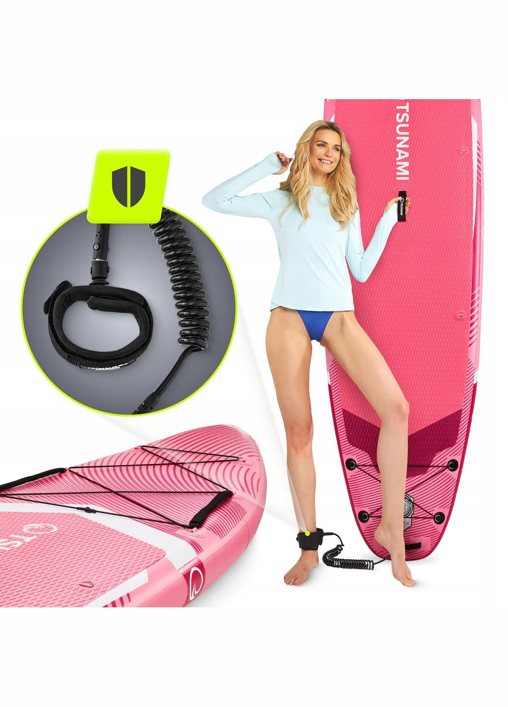 Надувная SUP доска PRO 350 см с веслом T10 () TSUNAMI P-5905973405591 (332998600)