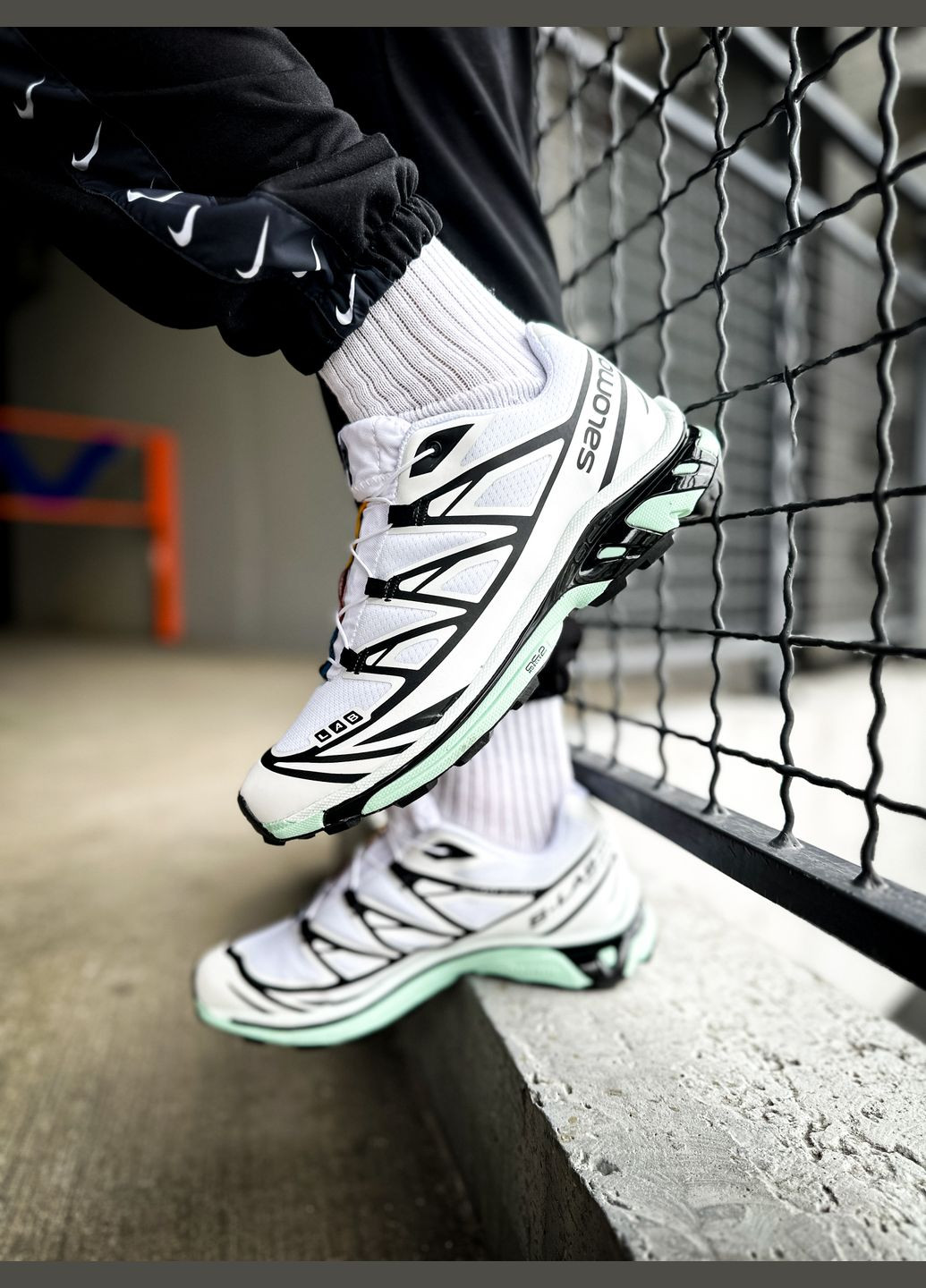 Белые демисезонные кроссовки мужские и женские salomon s/lab xt-6 white icy morn | саломон хт-6 белый No Brand