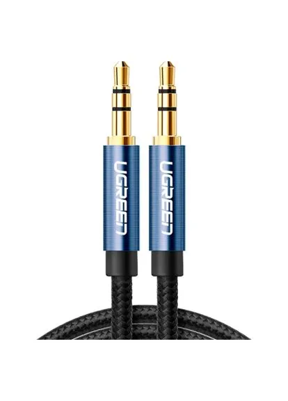 Кабель мультимедийный (10687) Ugreen 3.5mm M to 3.5mm M 2.0m AV112 blue (402310910)