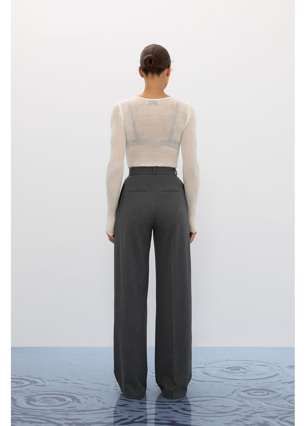 Брюки-палаццо base Шоколадный 862 Papaya (354812609)